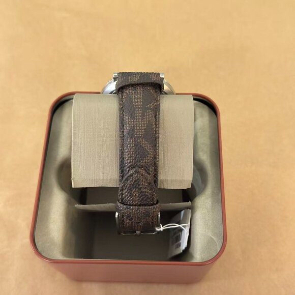 Michael Kors MK8813 Irving Quartz Three-Hand Brown PVC Men's Watch - Picture 3 of 4